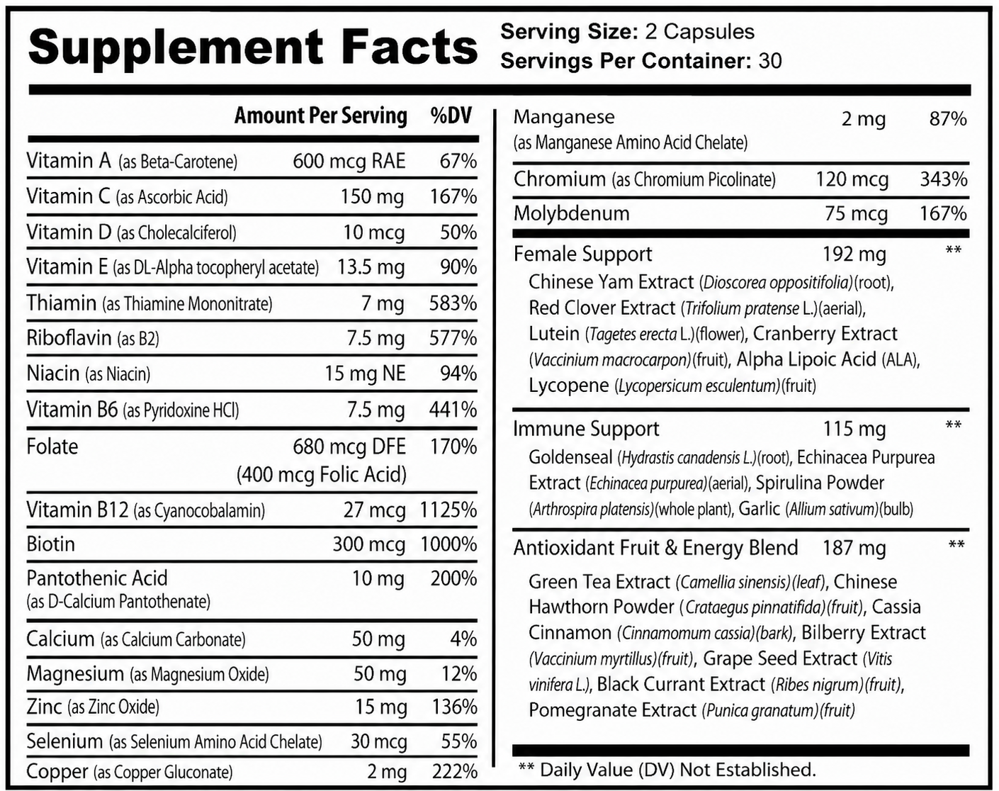 Women's Multivitamin | Daily Nutritional Support for Women