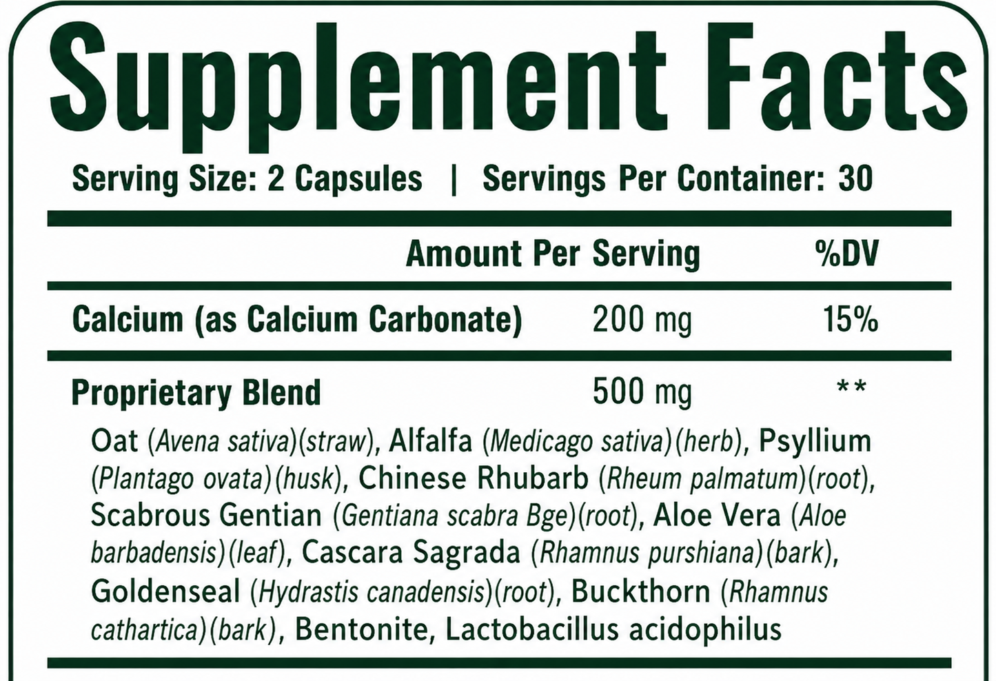 Colon Cleanse | Digestive & Wellness Support Formula