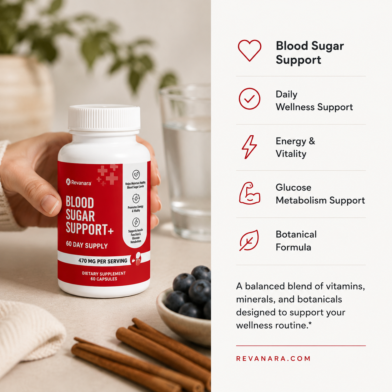 Blood Sugar Support+ | Daily Metabolic Wellness Support